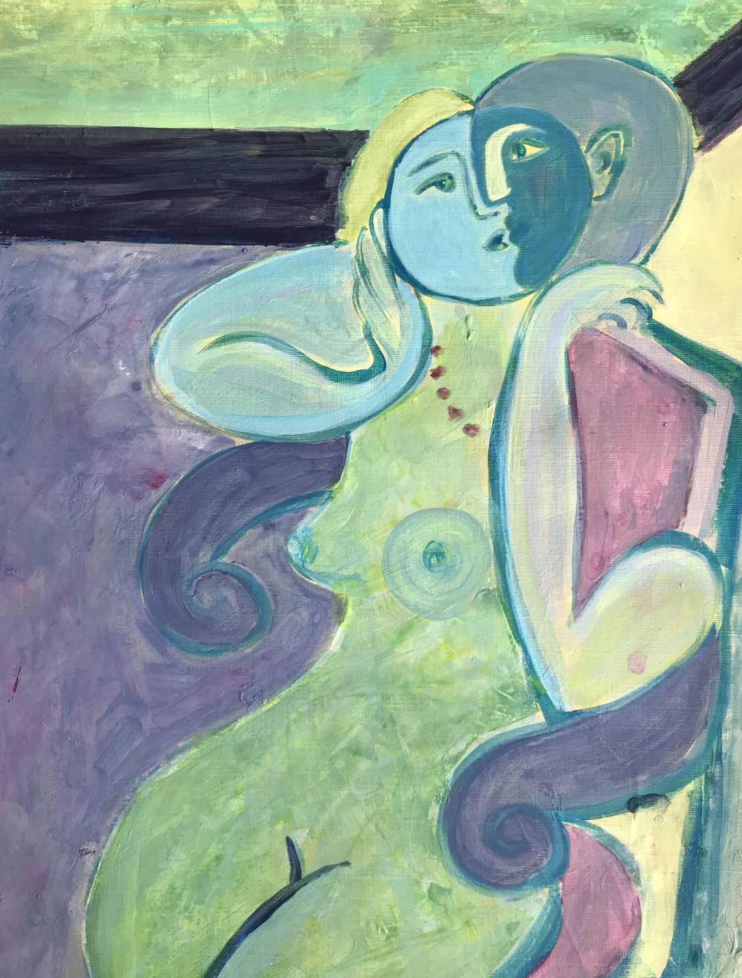 Nude Woman in Armchair